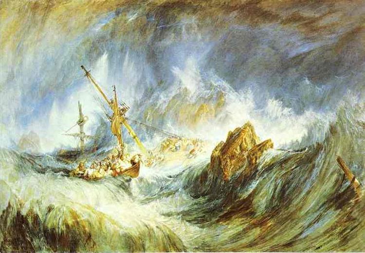 J.M.W. Turner Storm (Shipwreck) Norge oil painting art